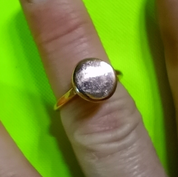 Copper tone plain ring size 7 - Picture 1 of 4